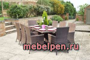 Large garden furniture set