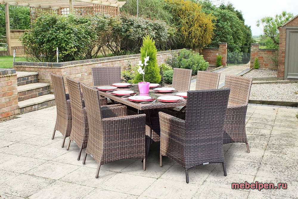 Large set of garden furniture