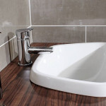 Semicircular vanity unit